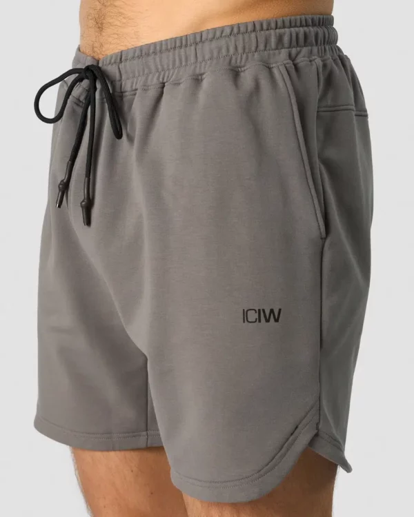 iciw jogge shorts bomull grå