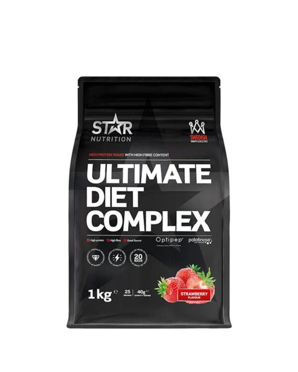 star nutrition ultimate diet complex proteinpulver jordbaer